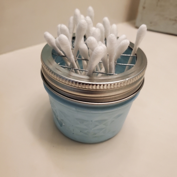 Ball jar Batroom accessories in light blue - Picture 4 of 7
